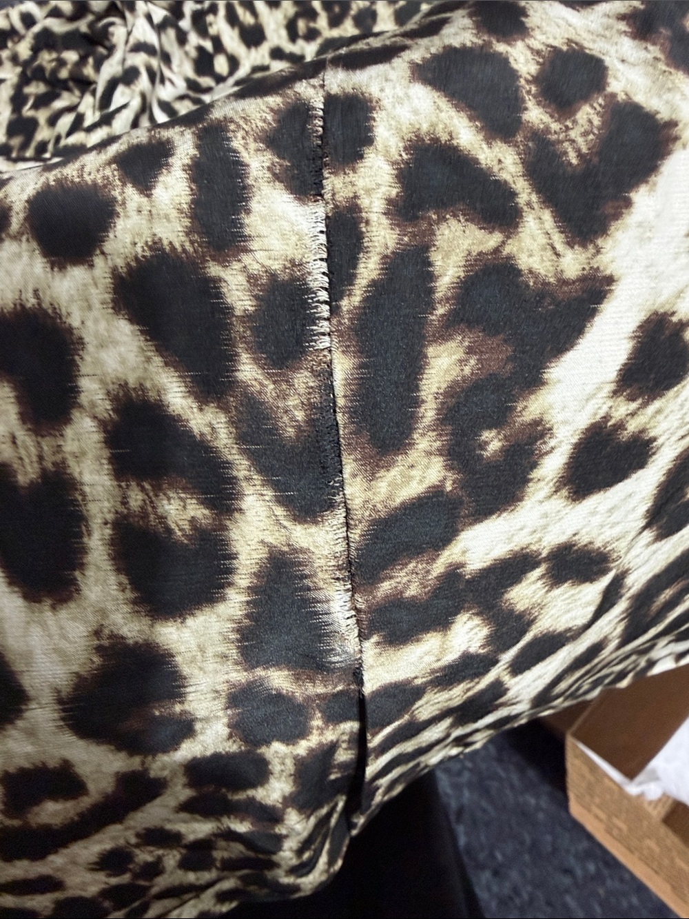 rag & bone Leopard Print Silk Long Sleeve Sheath Short Dress Beige/Black Size 6 - Picture 6 of 10